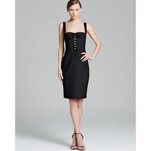 Diane von Furstenberg Scotland Bustier Dress in Black - Size: 8
